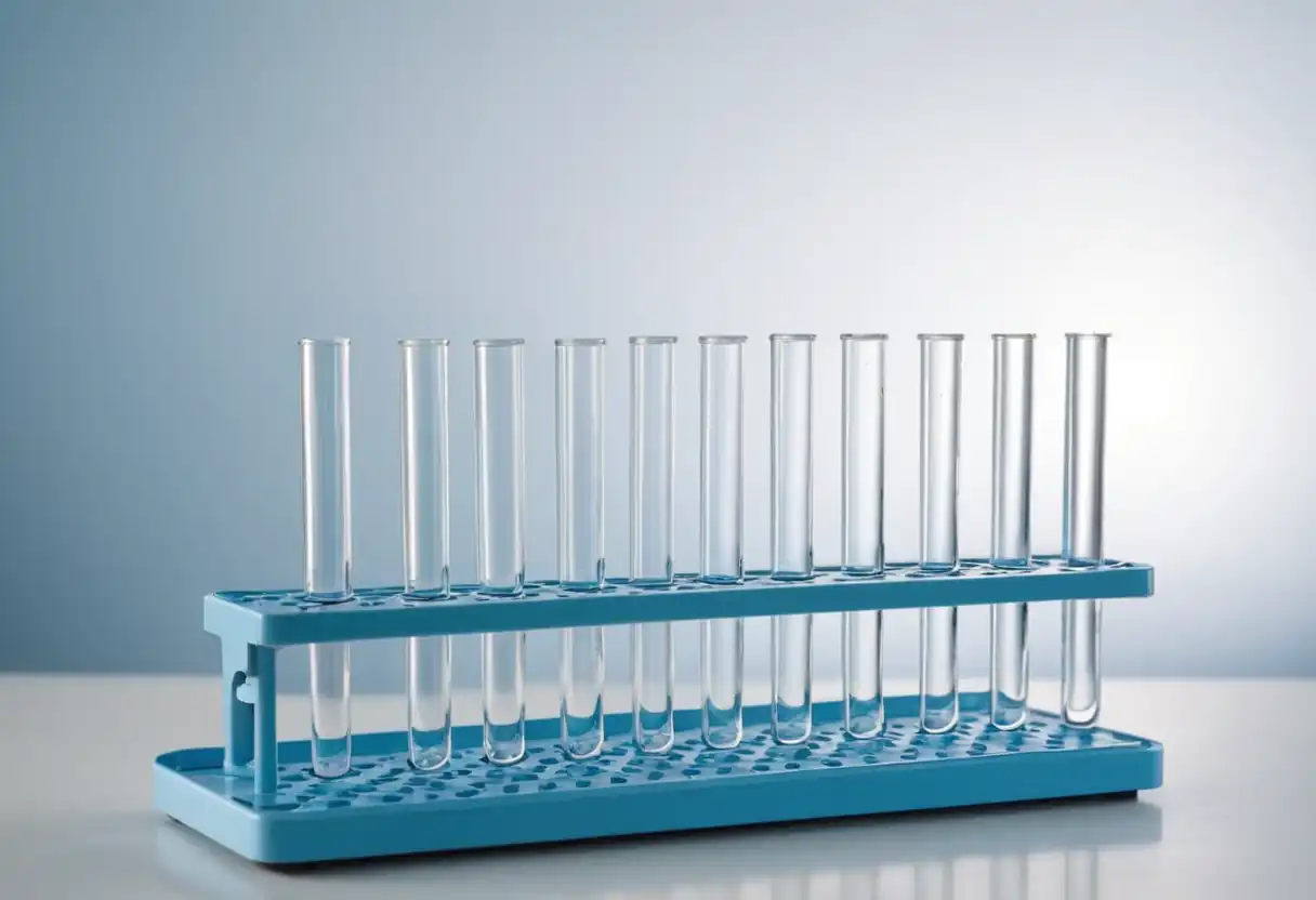 Пробирки в лаборатории